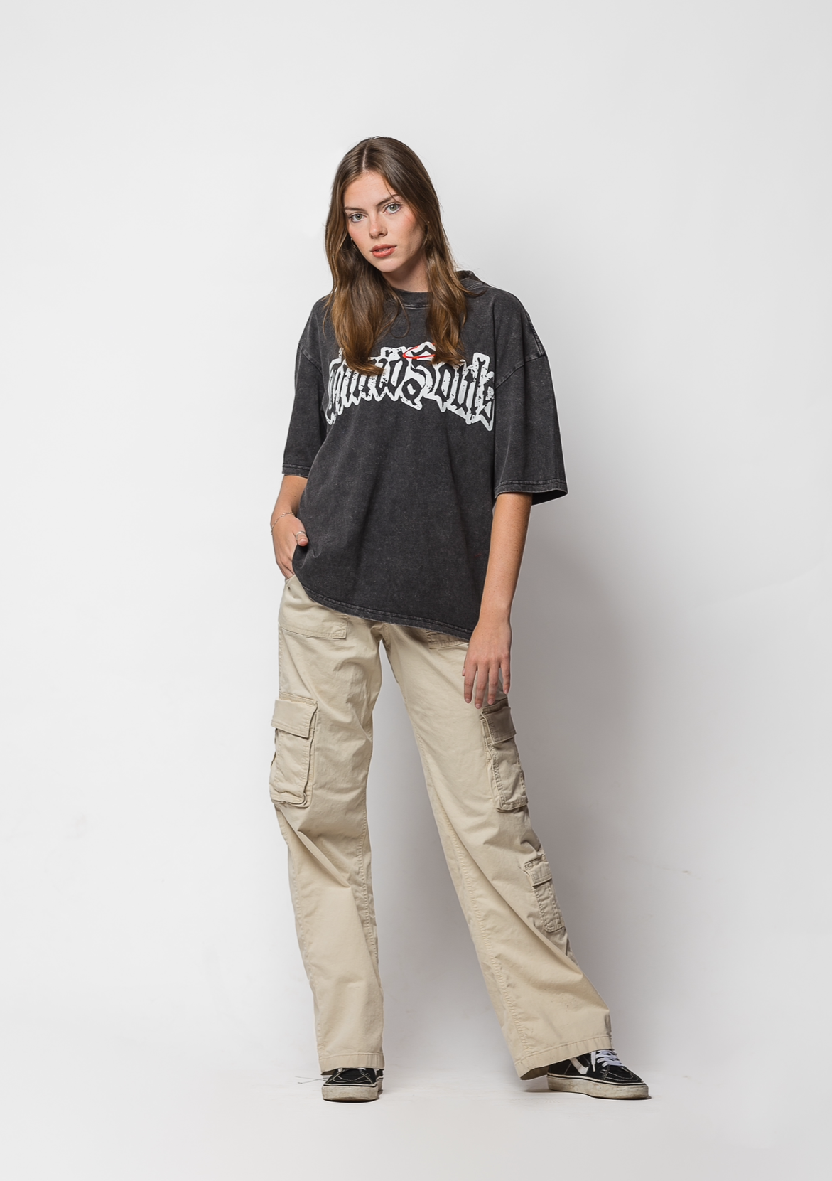'Classic' TimidSouls Grey Logo T-shirt – Cotton Standard Fit