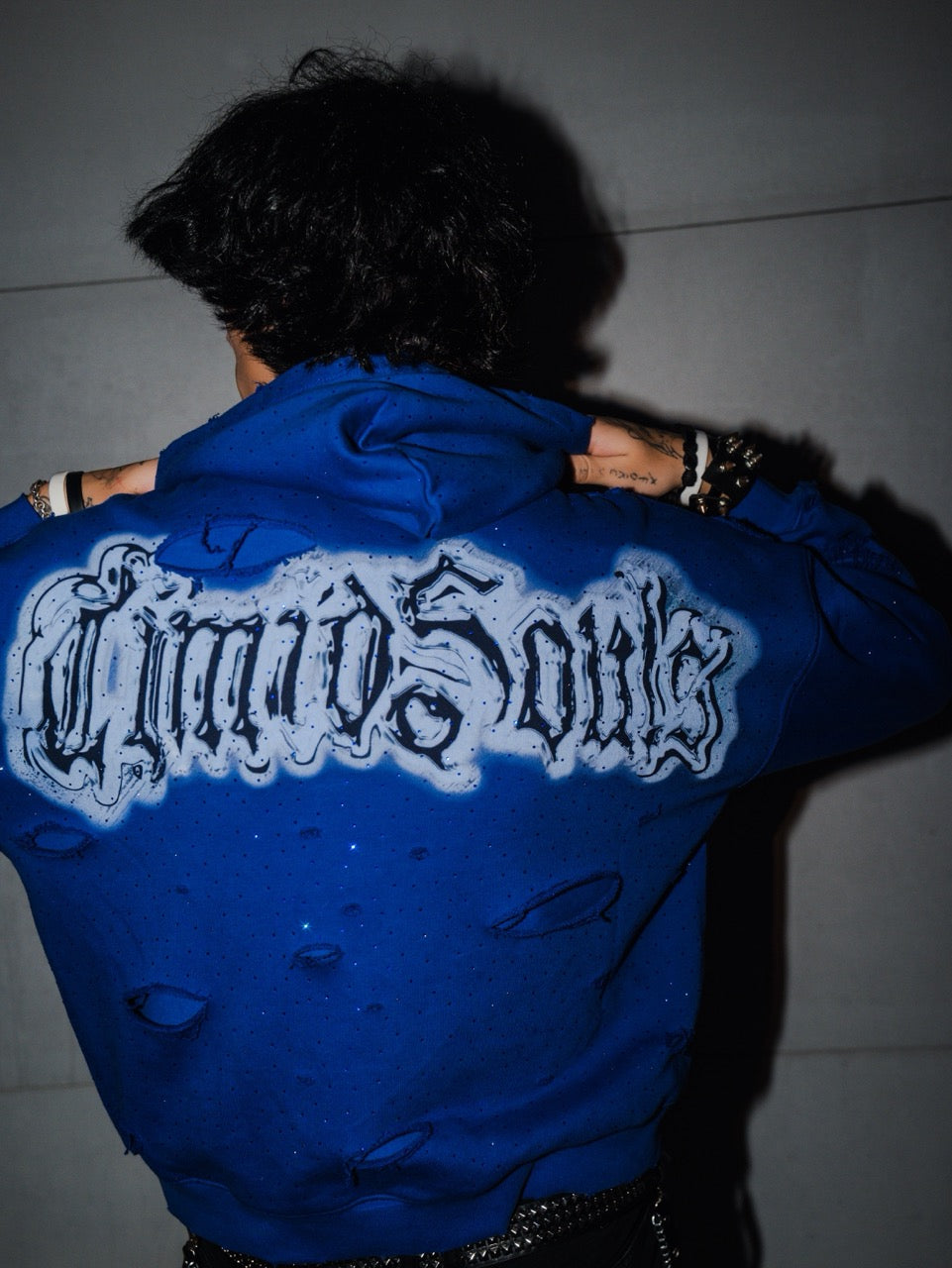 Vintage Chrome Aesthetics® Hoodie "Blue Chrome"