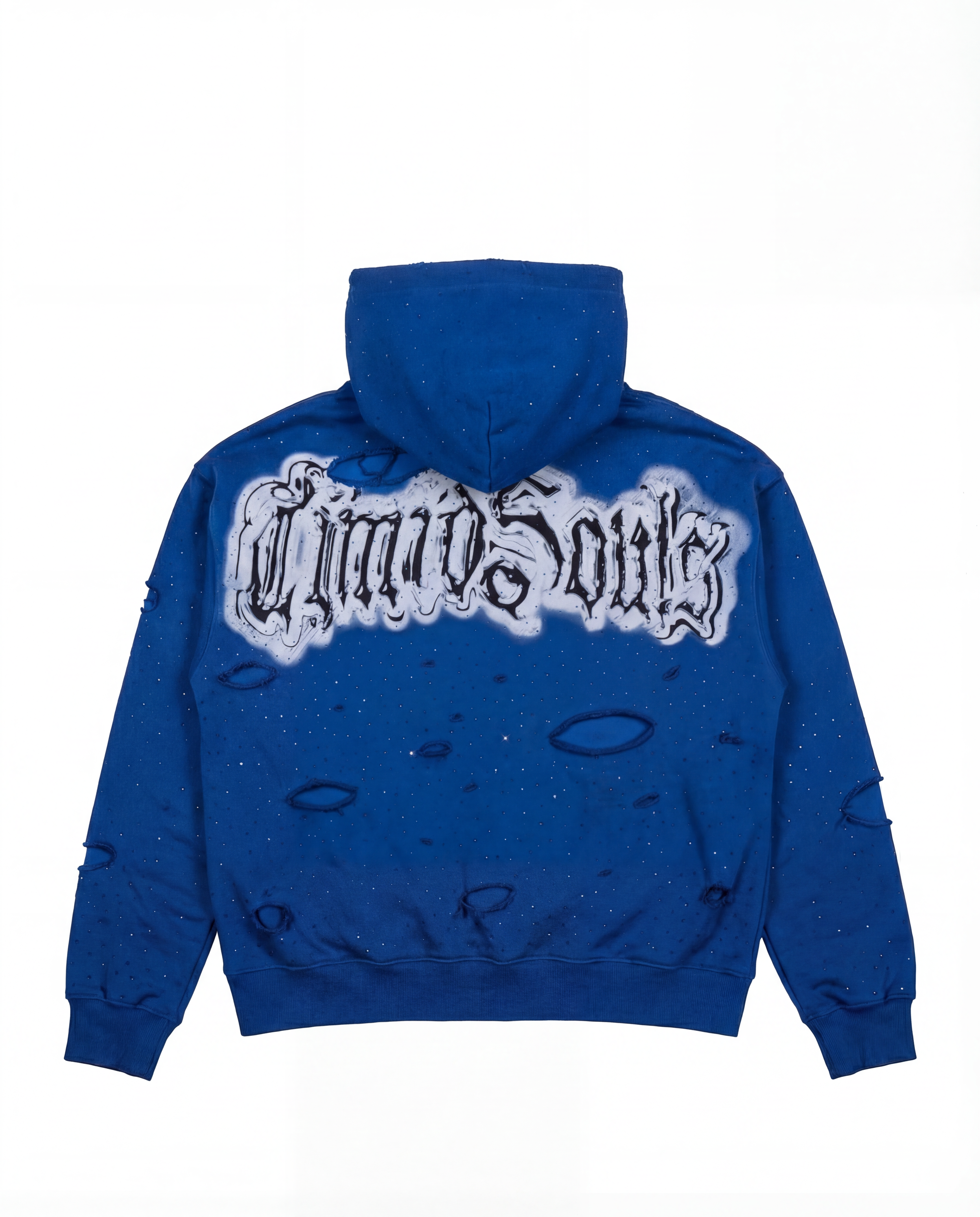 Vintage Chrome Aesthetics® Hoodie "Blue Chrome"